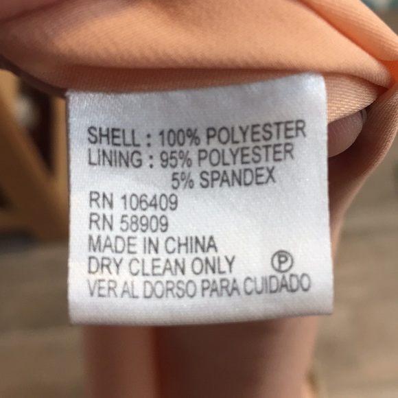 GUC TAHARI Arthur S. Levine Peach Dress - Picture 6 of 6